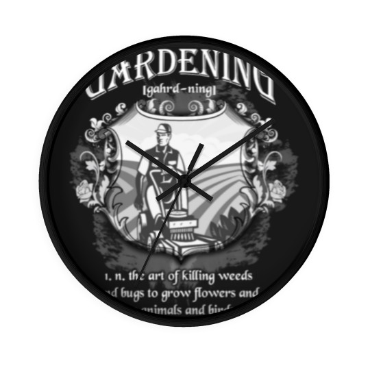 Discover Gardening - Gardening Definition Wall Clocks