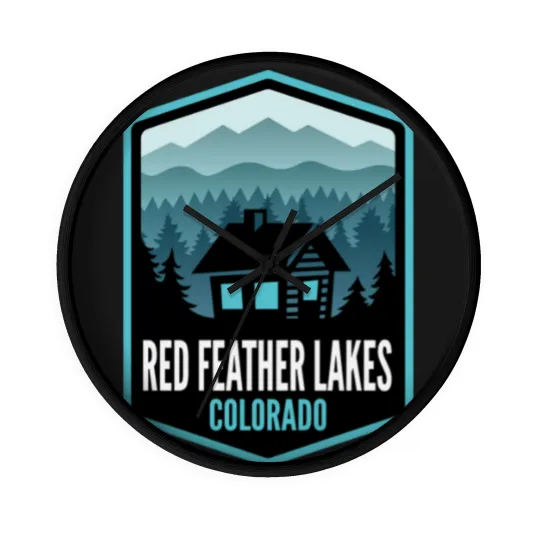 Discover Red Feather Lakes Colorado - Wall Clocks