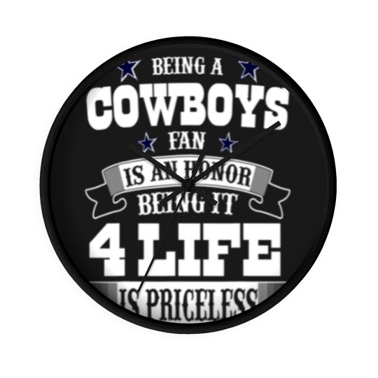 Discover Fathers Day Gift cowboy flag Football dallas fans Wall Clocks