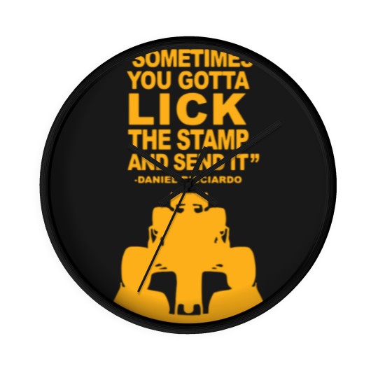 Discover Daniel Ricciardo legendary quote Wall Clocks