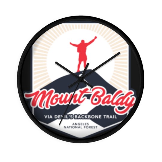Discover Mount Baldy via Devil's Backbone Trail Wall Clocks