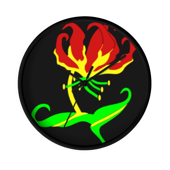 Discover Flame Lily, Zimbabwe Wall Clocks