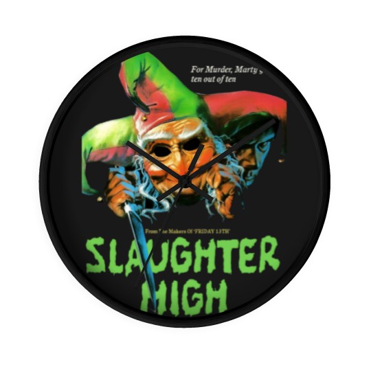 Discover Slaughter High Large Horror Movie Wall Clocks