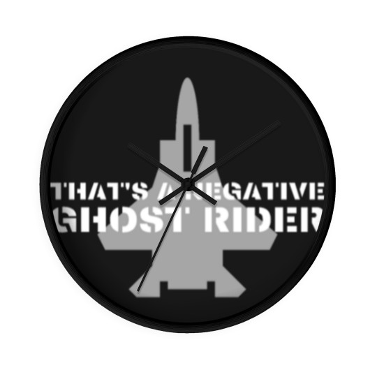 Discover That's a negative ghost rider quote design in air Wall Clocks