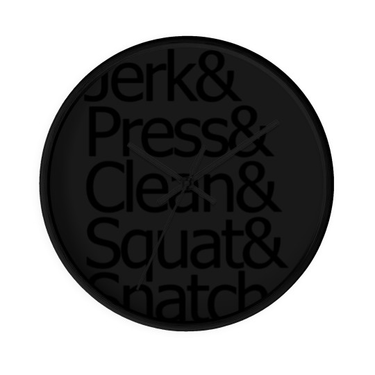 Discover jerk & press & clean & squat & snatch Wall Clocks