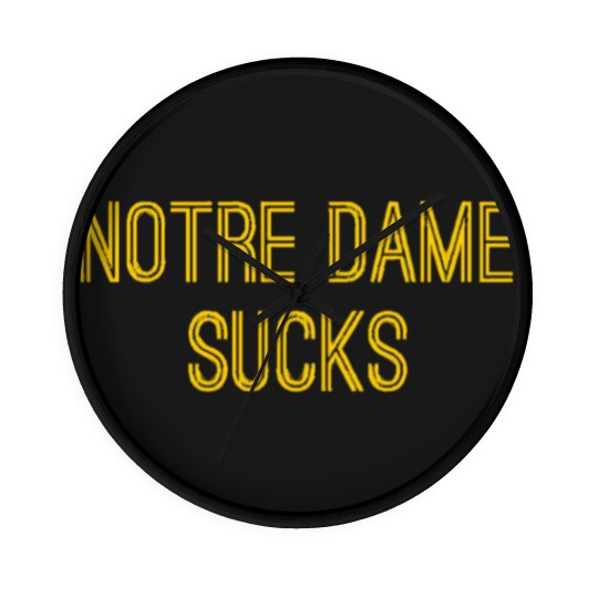 Discover ND Sucks (Gold Text) - ND Sucks - Wall Clocks