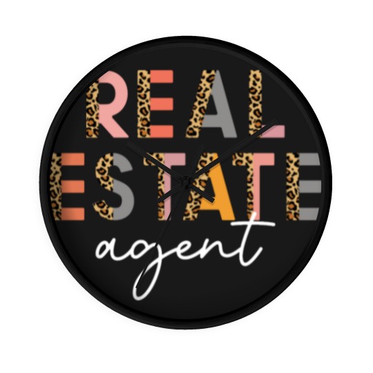 Discover REAL ESTATE AGENT Wall Clocks