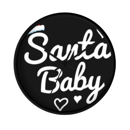 Discover Santa Baby saying Wall Clocks
