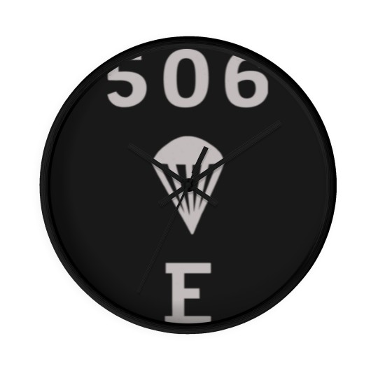 Discover WW2 506 pir Easy Company Flag - 506 Pir Easy Company - Wall Clocks