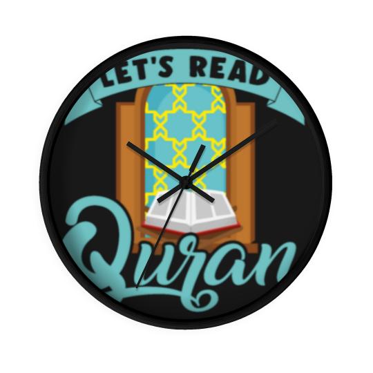 Discover Let´s Read Quran Mosque Islam Allah Prayer Gift Wall Clocks
