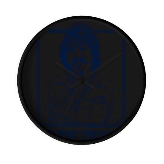 Discover John Prine // Retro Style Folk Music Design - John Prine - Wall Clocks