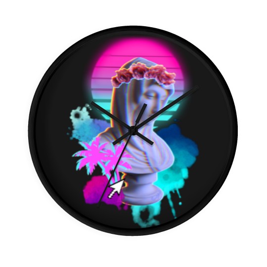 Discover Vaporwave Blessed Mother - Vaporwave - Wall Clocks
