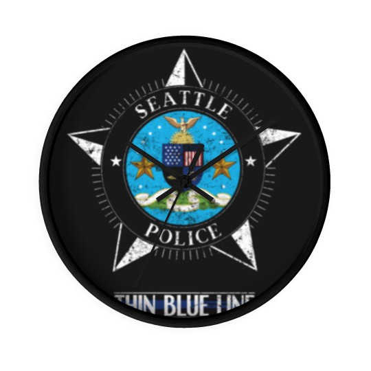 Discover Police Wall Clocks Seattle Washington Police Gifts Wall Clocks Wall Clocks