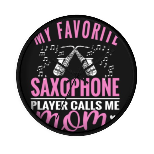 Discover Saxophone Mom Jazz Music Instrument Saxophone Wall Clocks