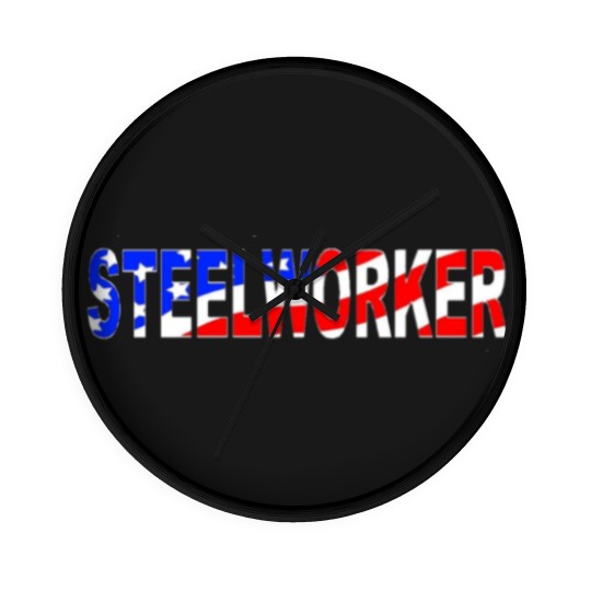 Discover Steelworker America Wall Clocks