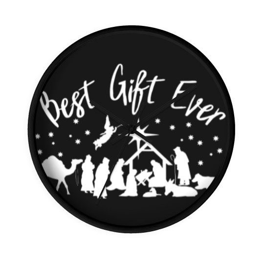 Discover Best Gift Ever Jesus Was Born Christianity Wall Clocks