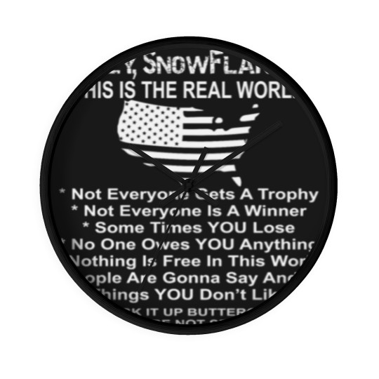 Discover Hey Snowflake This Is The Real World © Wall Clocks