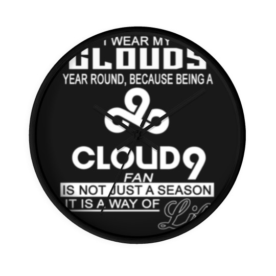 Discover Cloud 9 - I wear my cloud 9 year round Wall Clocks