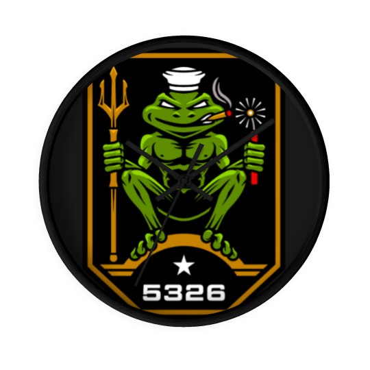 Discover US Navy SEAL Freddie Frog 5326 Wall Clocks