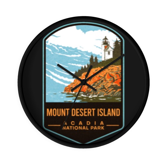 Discover Mount Desert Island Acadia National Park Wall Clocks