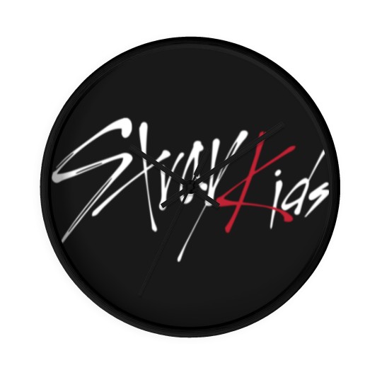 Discover Stray Kids Logo White Classic Wall Clocks