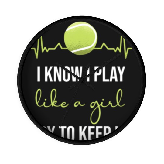Discover Tennis Women Tennis Girls Wall Clocks