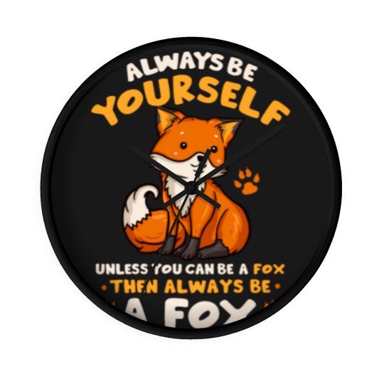 Discover Foxes Wall Clocks