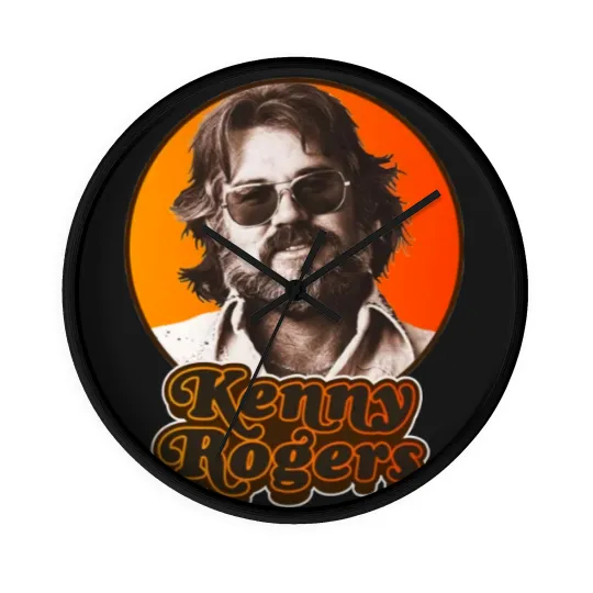 Discover Retro Kenny Rogers Country Tribute Classic Wall Clocks