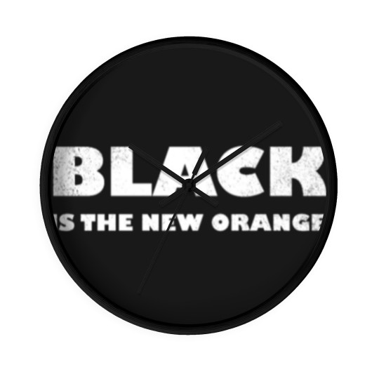 Discover Black Is The New Orange Wall Clocks