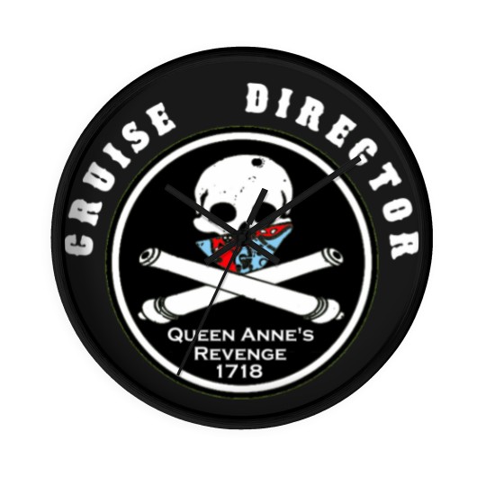 Discover Cruise Director of Queen Anne's Revenge, 1718 Wall Clocks