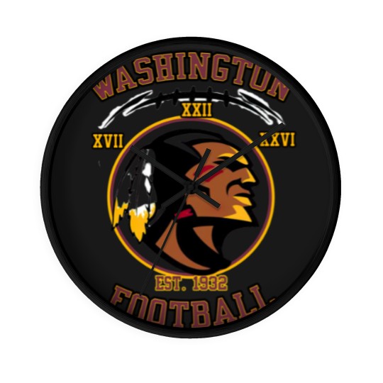 Discover Washington Football Red Classic Wall Clocks Wall Clocks