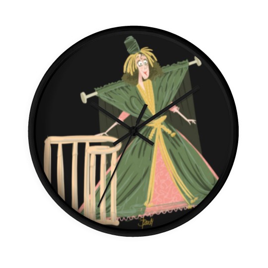 Discover The Gone With the Wind curtain dress - Sketch - Wall Clocks