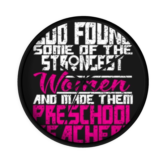 Discover Woman Preschool Teacher Gift Wall Clocks