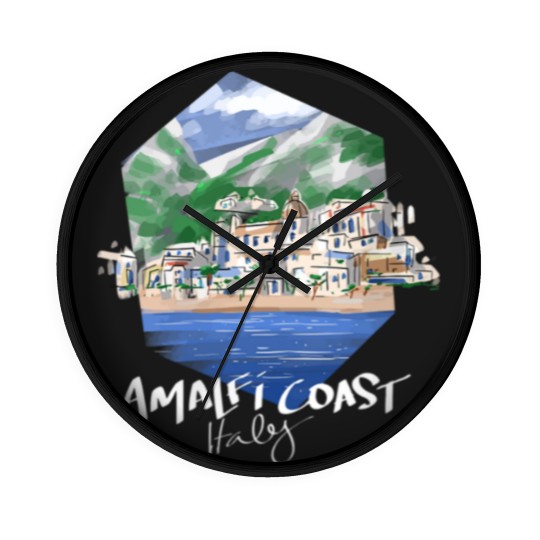 Discover Amalfi Coast Italy Best Place Travel Destination V Wall Clocks
