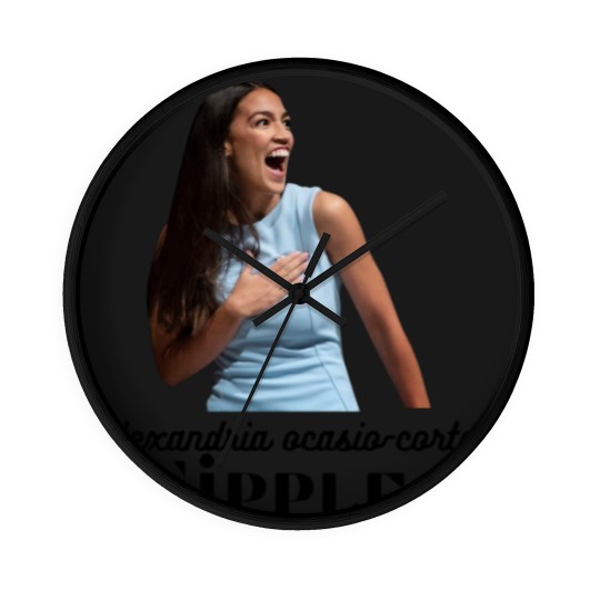 Discover AOC Nipples Alexandria Ocasio-Cortez AOC See Through Wall Clocks
