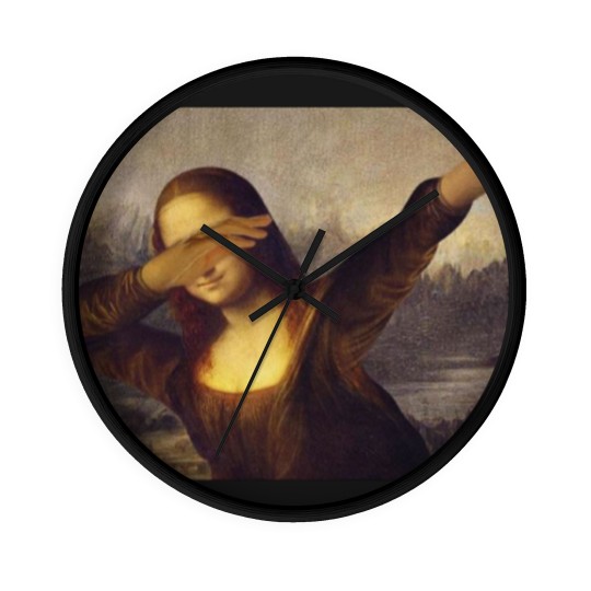 Discover 3196 Mona Lisa Dabbing Wall Clocks