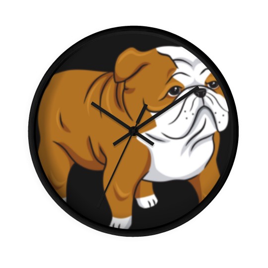 Discover Cute English Bulldog Classic Wall Clocks