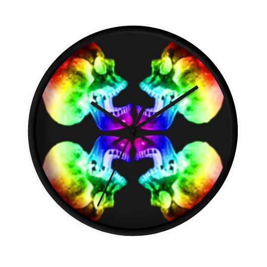 Discover Psychedelic Skulls #9 Wall Clocks