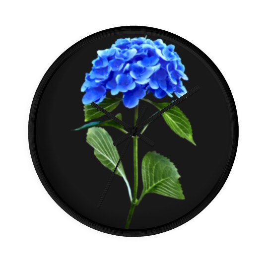 Discover Vivid Blue Hydrangea Wall Clocks