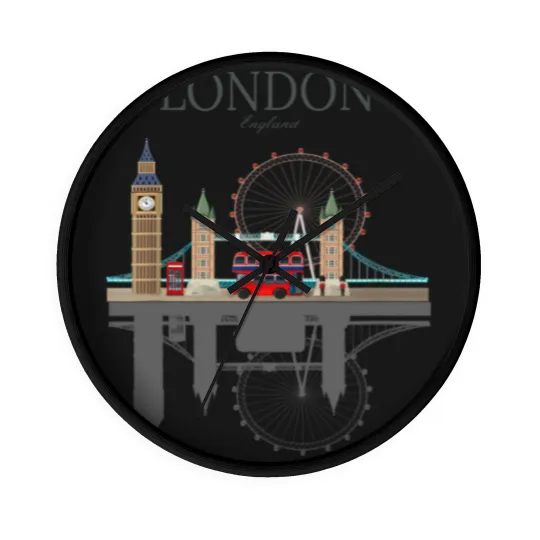 Discover London Souvenir City Vintage British UK Wall Clocks