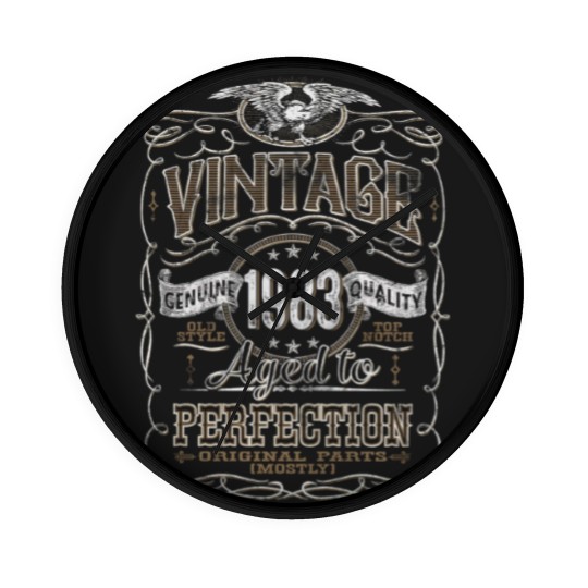 Discover 40th Birthday Wall Clocks for Men - Vintage 1983 Aged to Perfection 40th Birthday