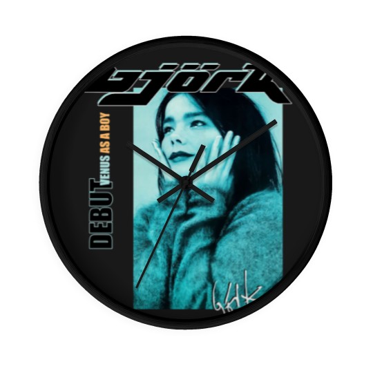 Discover Bjork Venus as a boy Retro Wall Clocks, Bjork Venus as a boy Vintage print Wall Clocks