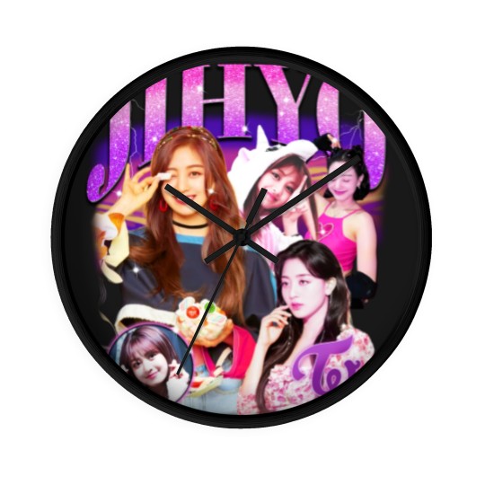 Discover Twice Jihyo Retro Bootleg Wall Clocks - Twice Wall Clocks - Kpop Wall Clocks - Kpop Merch