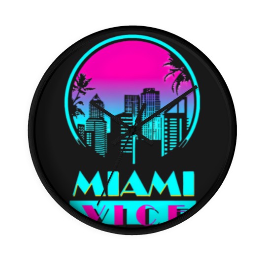 Discover MIAMI VICE Beach Wall Clocks
