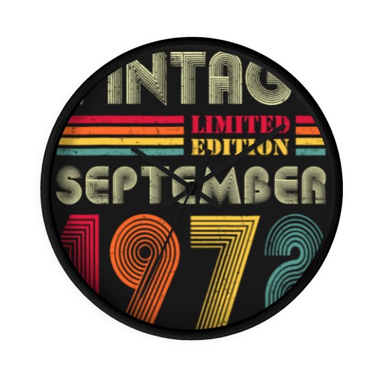 Discover 50 Year Old Vintage September 1972  Wall Clocks