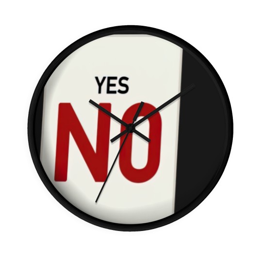 Discover Yes, NO - Casino - Wall Clocks