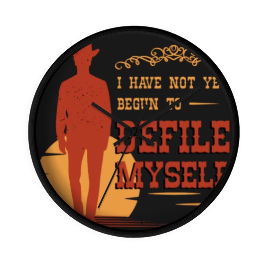 Discover western, western bear, doc holiday Wall Clocks