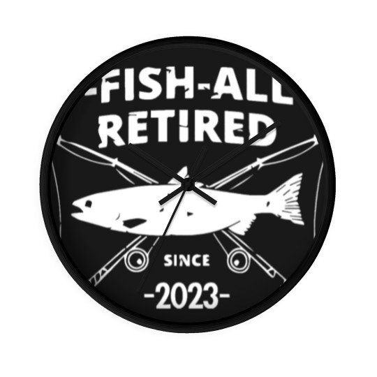 Discover O-Fish-Ally Retired Since 2023,Fishing Retirement 2023 Wall Clocks