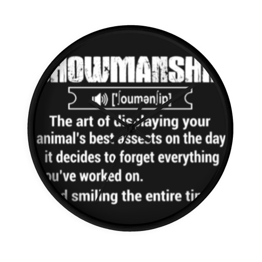 Discover Showmanship - showmanship define Wall Clocks