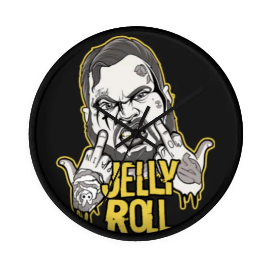 Discover Jelly Roll Wall Clocks, Jelly Roll Concert Wall Clocks